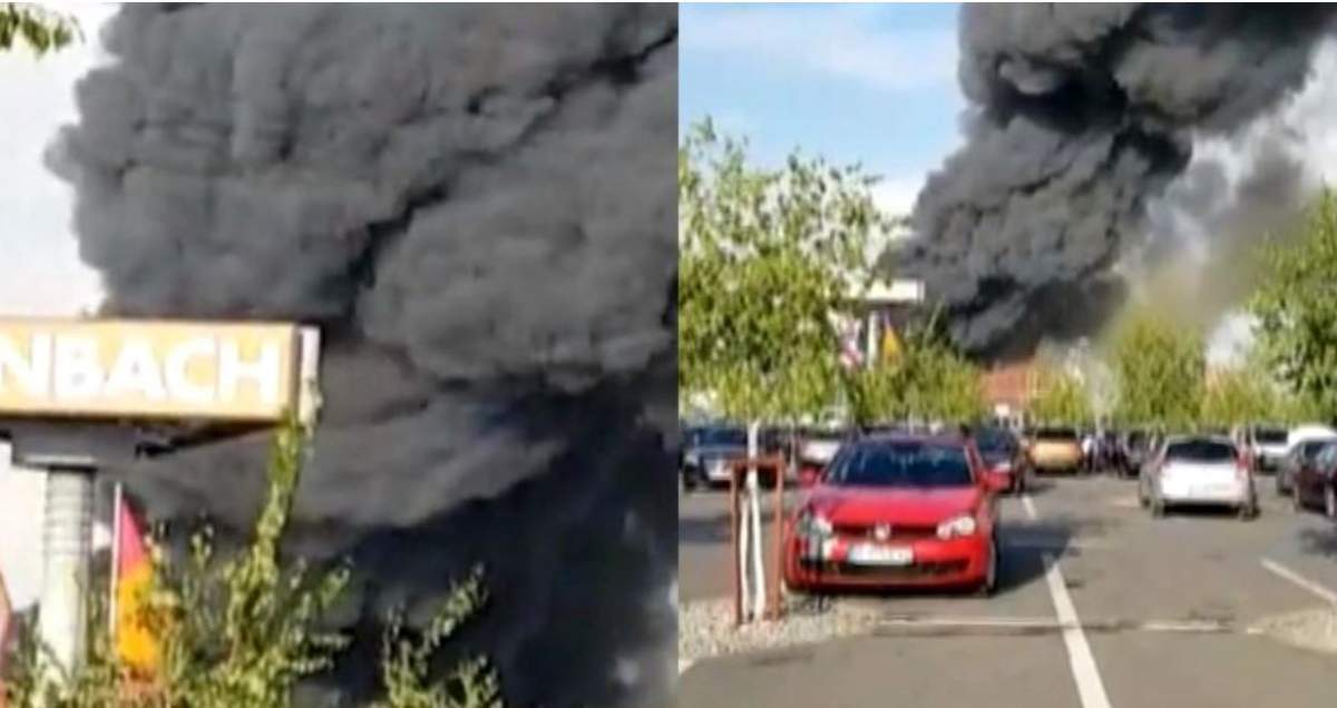 Incendiu puternic la o fabrică din Popești-Leordeni. Opt oameni au fost răniți
