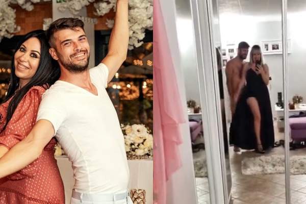 Oana Roman și Marius Elisei, imagini din intimitate. Iubitul vedetei, dezbrăcat complet lângă ea / VIDEO