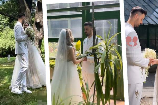 Liviu Teodorescu și soția lui, Iulia, mire și mireasă! Cum arată ținutele purtate de cei doi în ziua cea mare / FOTO