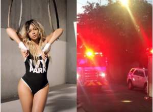 Casa cântăreţei Beyonce, curpinsă de flăcări imense. Martorii spun că focul ar fi fost pus intenționat / FOTO
