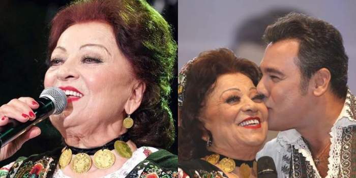 maria ciobanu canta pe scena cu fiul ei