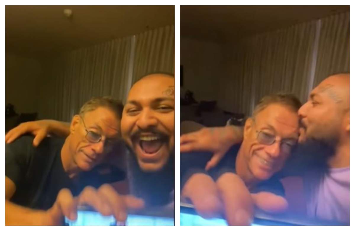 Dani Mocanu, petrecere de zile mari în camera de hotel, cu Jean-Clade Van Damme. Cum s-au filmat cei doi / VIDEO