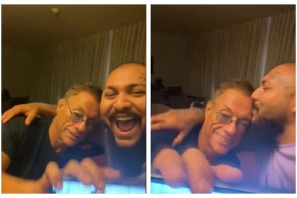 Dani Mocanu, petrecere de zile mari în camera de hotel, cu Jean-Clade Van Damme. Cum s-au filmat cei doi / VIDEO