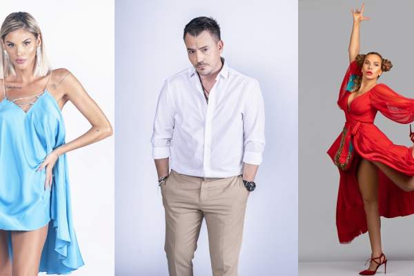 Ei sunt prezentatorii emisiunii Splash! Vedete la apă de la Antena 1. Ramona Olaru, Anna Lesko şi Răzvan Fodor pregătiți de show