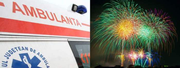 Patru persoane din Dolj, în stare gravă la spital după ce au fost lovite de artificii. Un bărbat a fost operat de urgență