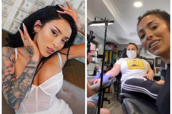 Ruby și-a dus mama la tatuator. Ce a ales femeia să aibă pentru totdeauna pe piele: „Zici că zboară” / FOTO