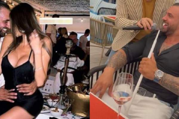Alex Bodi s-a apucat de cântat de dragul Justynei. Afaceristul, declarații de iubire în versuri pentru focoasa șatenă? / FOTO