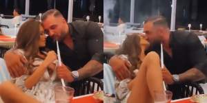 Alex Bodi și Justyna, sărut patimaș în public. Afaceristul și focoasa șatenă și-au dat frâu liber sentimentelor / VIDEO