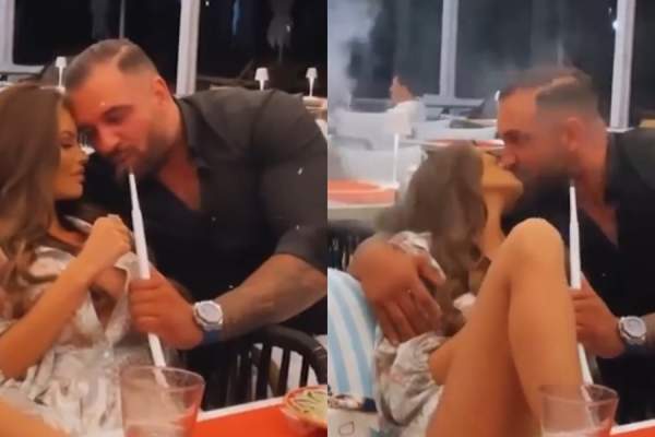 Alex Bodi și Justyna, sărut patimaș în public. Afaceristul și focoasa șatenă și-au dat frâu liber sentimentelor / VIDEO