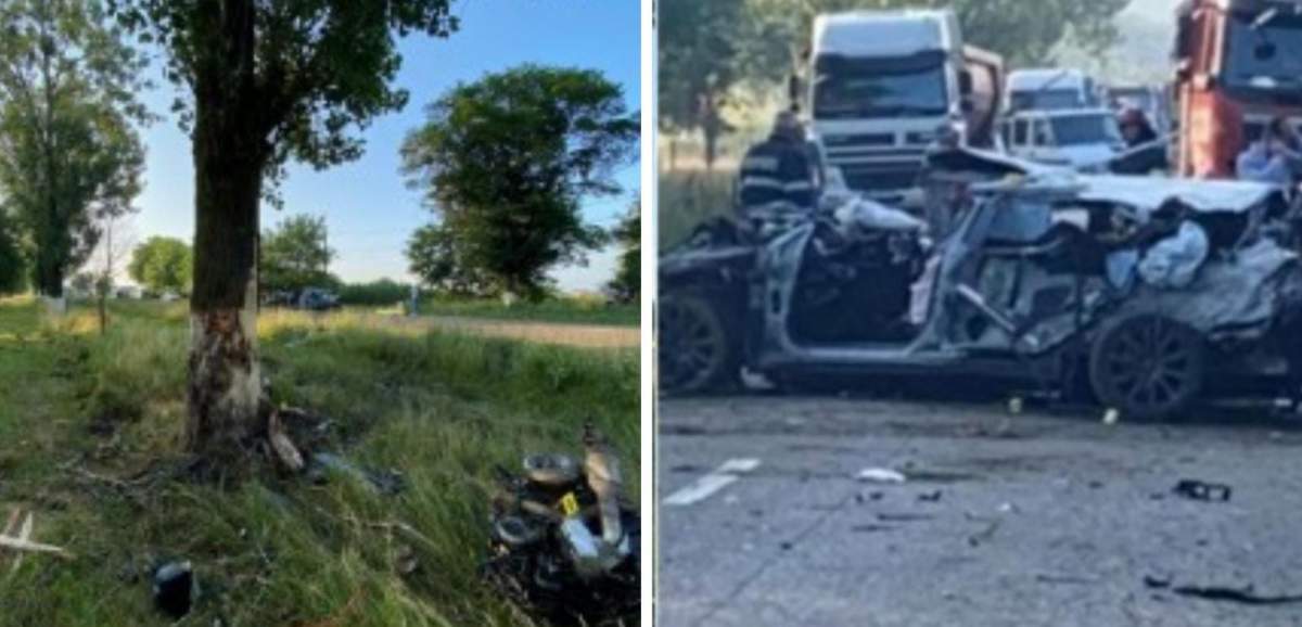 Accident mortal în Botoșani! Un tânăr a pierdut controlul volanului și a intrat cu mașina într-un copac