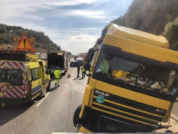 Accident dezastruos, în Franța, provocat de un șofer român de TIR. O persoană a decedat, iar alte opt se afla în stare gravă