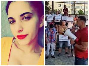 Protest pentru tânăra omorâtă în stația de autobuz din Baia Mare. Denisa avea doar 20 de ani / VIDEO