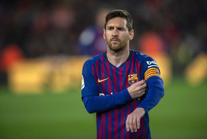 Lionel Messi pe terenul de fotbal