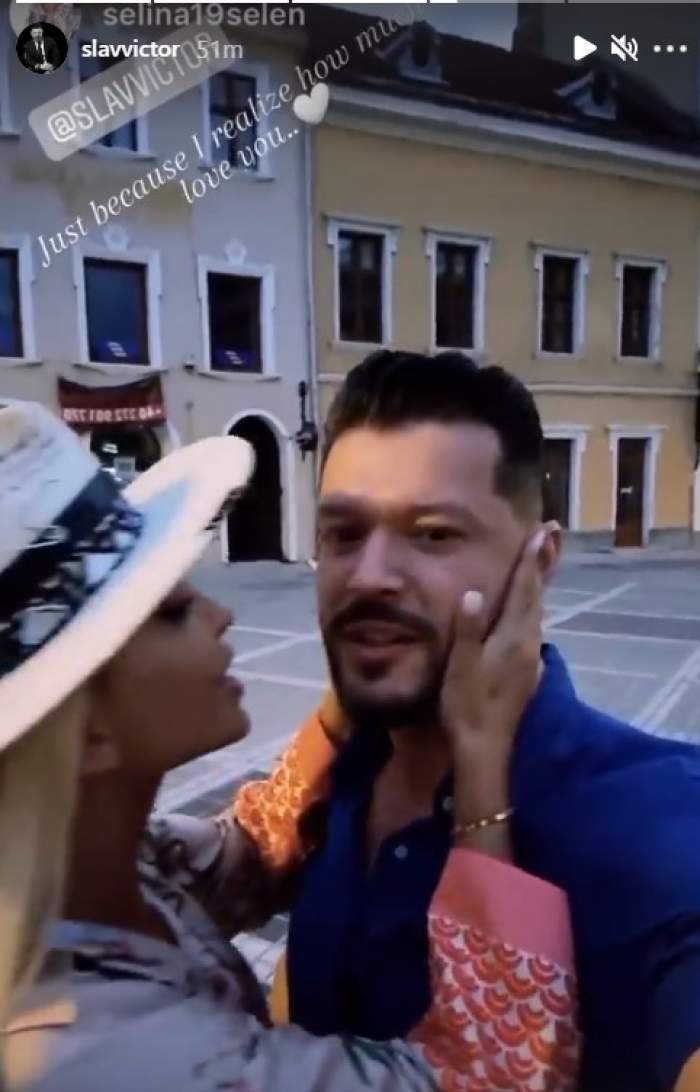 Victor Slav, sărut pătimaș cu iubita. Selina și-a declarat dragostea pentru fostul Biancăi Drăgușanu: „Am realizat cât de mult te iubesc” / VIDEO