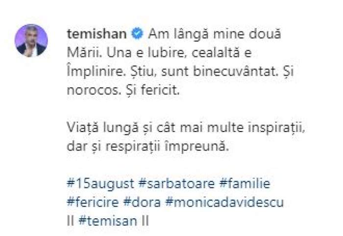 Andreea Bălan, urare specială pentru nașa sa cu ocazia zilei de nume. Ce i-a transmis artista Monicăi Davidescu