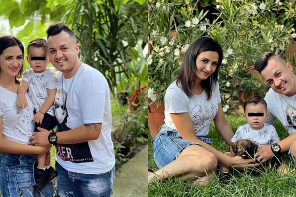 Teodor și Ionela de la MPFM, portret de familie alături de fiul lor. Cât de mare a crescut Dominic! / FOTO