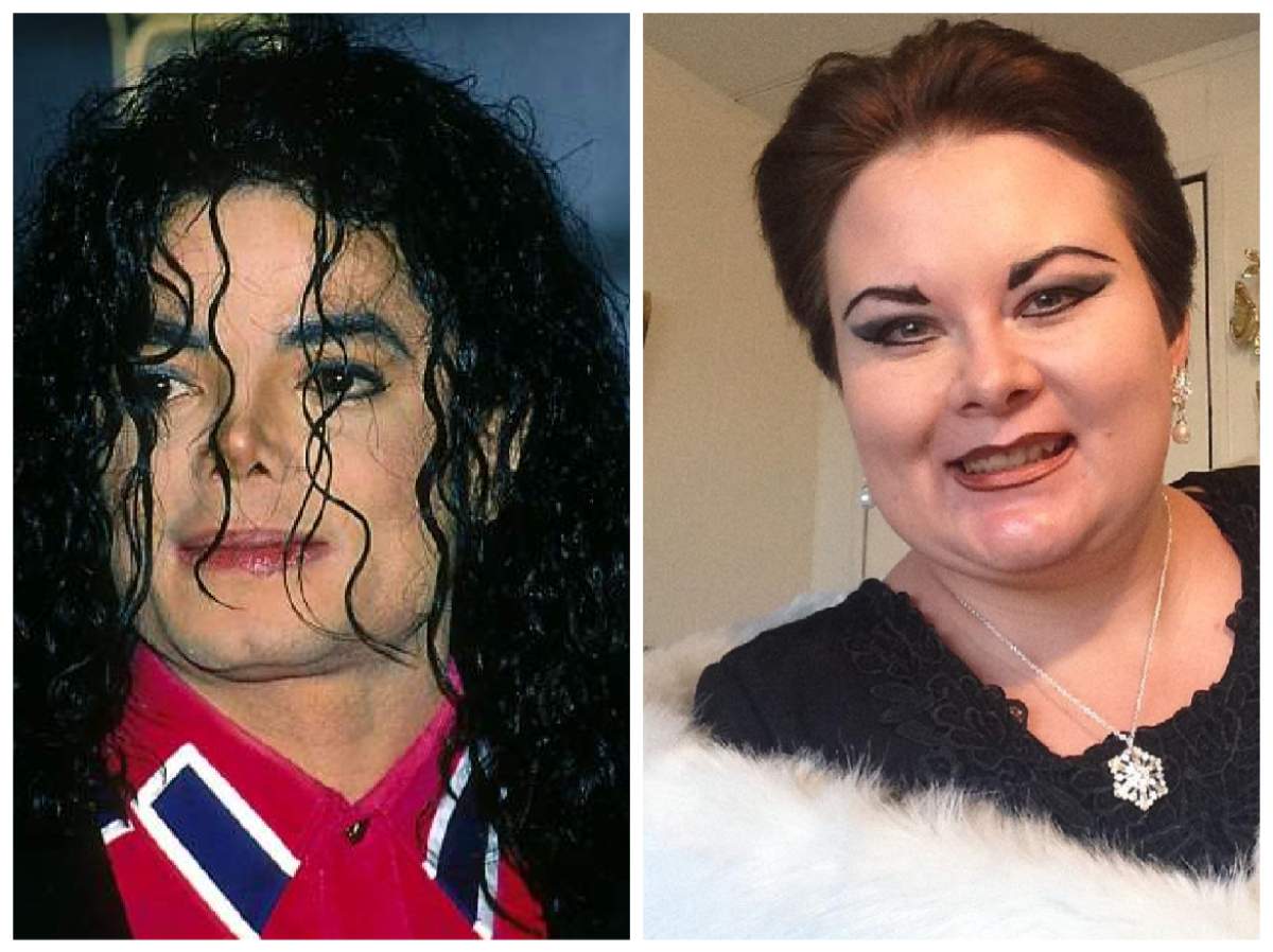 Cine este femeia care spune că s-a căsătorit cu fantoma lui Michael Jackson Colaj cu Michael Jackson și femeia care susține că s-a căsătorit cu fantoma lui