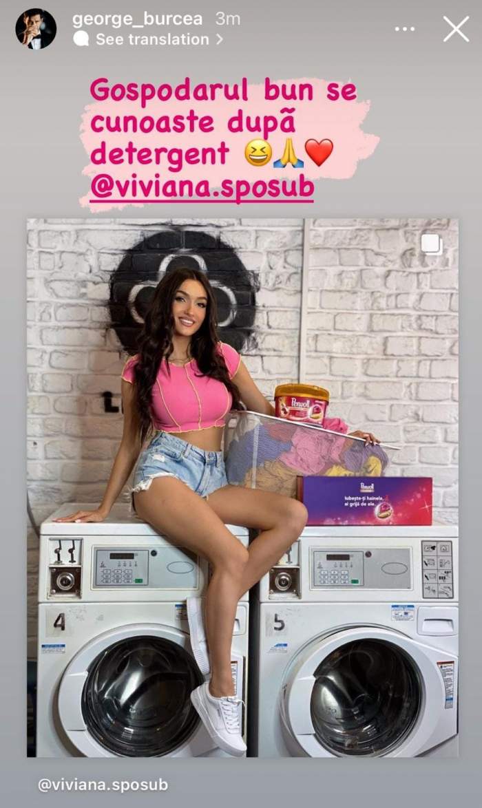 Viviana Sposub l-a șters de pe Instagram, dar George Burcea continuă să publice imagini cu ea. Ce a postat actorul