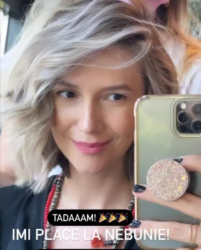 Adela Popescu cu noul look