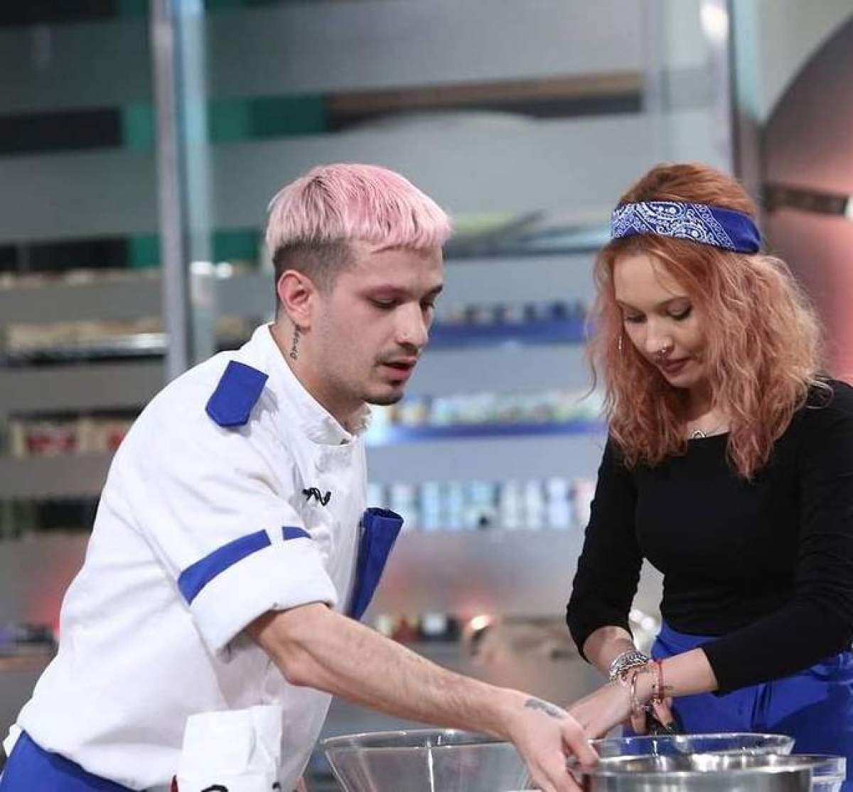 Keed și iubita lui, gătind la emisiunea Chefi la cuțite