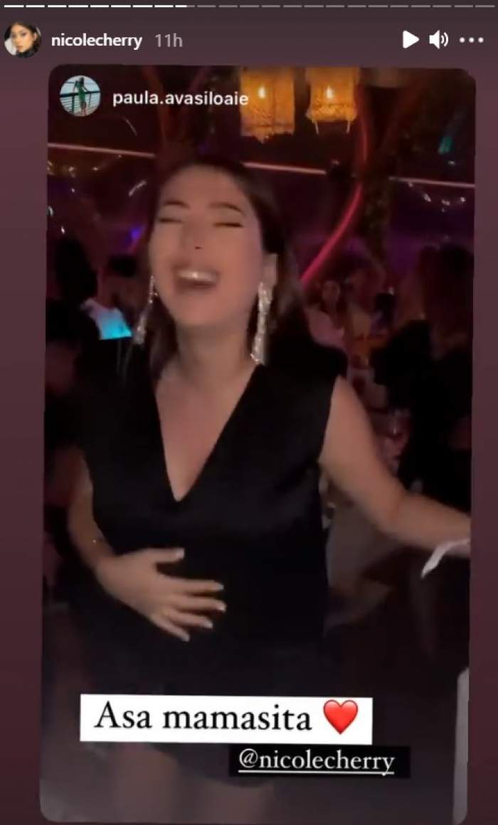 Nicole Cherry, distracție în club în al doilea trimestru de sarcină. Viitoarea mămică a dansat pe ritmuri rap alături de iubit / VIDEO