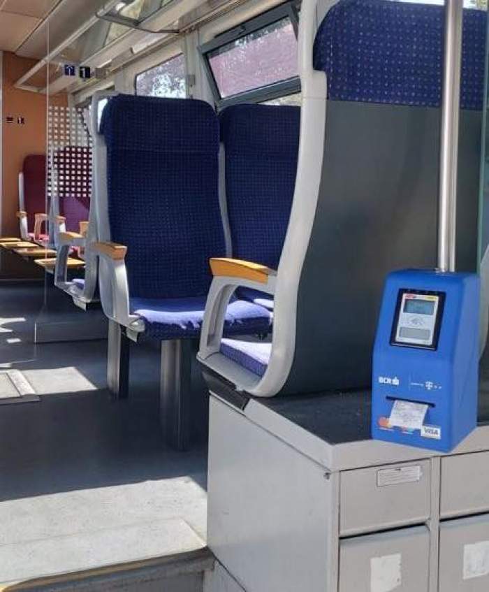 Călătorii CFR își vor putea plăti biletul direct în tren, cu cardul. Noul sistem, implementat între Gara de Nord și aeroportul Otopeni