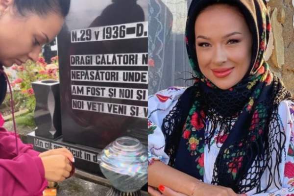 Vlăduța Lupău, imagini emoționante de la mormântul bunicului său: “A trecut în împărăția lui Dumnezeu” / FOTO