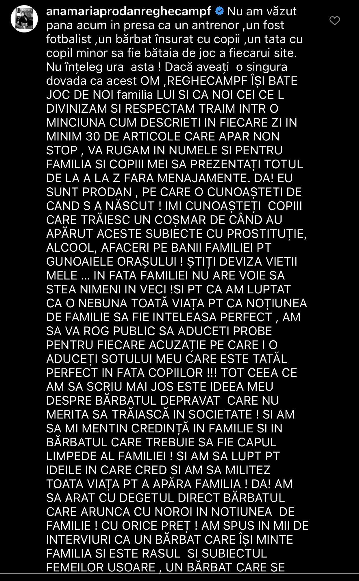 Reacția dură a Anamariei Prodan, după ce Laurențiu Reghecampf a fost surprins cu o altă femeie: „Bărbatul fără nimic în pantaloni este...”