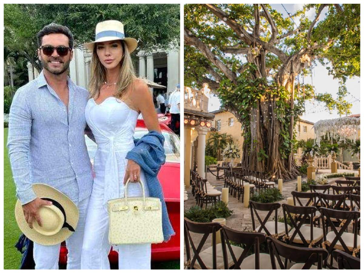 Cum arată restaurantul The Addison și orașul Boca Raton Alina Vidican și Caude Senhoreti alături de o imagine cu interiorul rstaurantului