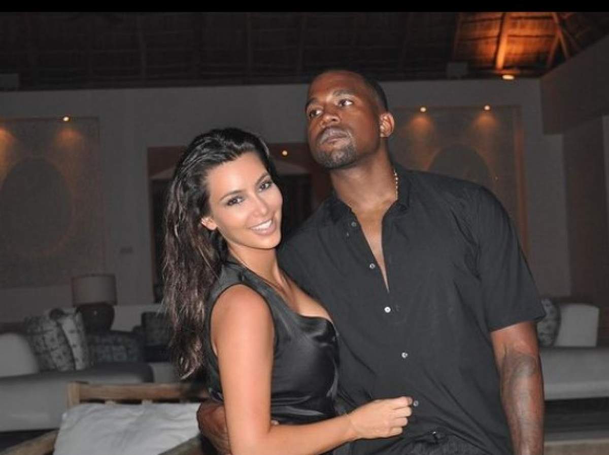 Kim Kardashian West alături de Kanye West