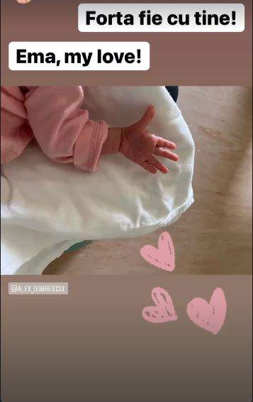 Fetița Cristinei Cioran va fi externată săptămâna viitoare! Vedeta a postat prima fotografie cu Ema / FOTO