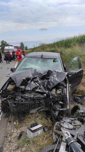 Accident cumplit la Iași. Un motociclist de 29 de ani a murit după impactul cu un autoturism / VIDEO