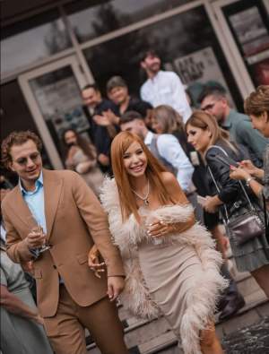 Primele imagini de la căsătoria lui Carmen Grebenișan cu Alex Militaru. Cine sunt nașii de cununie ai cuplui / FOTO