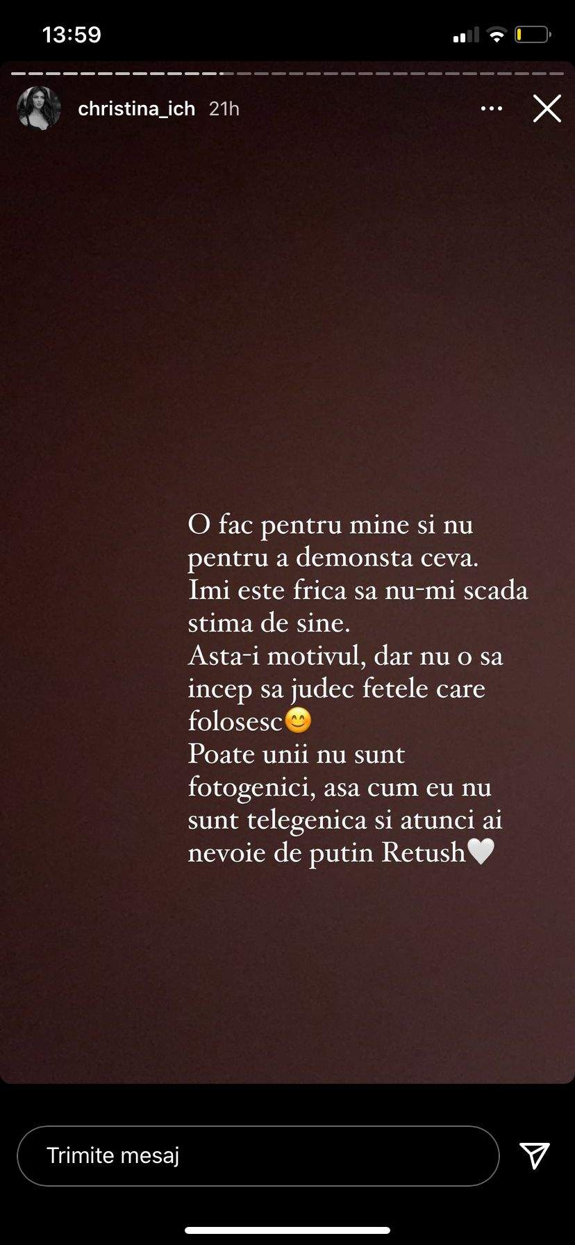 Cristina Ich, scandal pe rețelele de socializare. Ce decizie a luat vedeta: “Am ajuns din cauza unor frustrate...” / FOTO