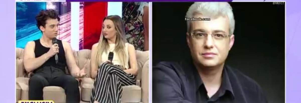 Copiii lui Cătălin Crișan în platoul unei emisiuni TV