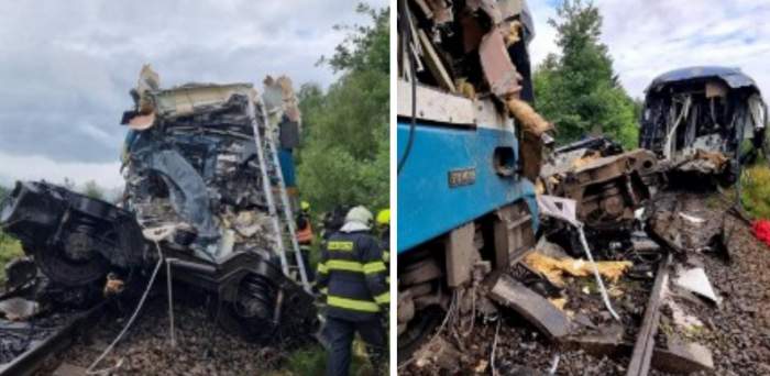 Accident feroviar în Cehia! Doi morți și zece răniți după ce două trenuri s-au ciocnit