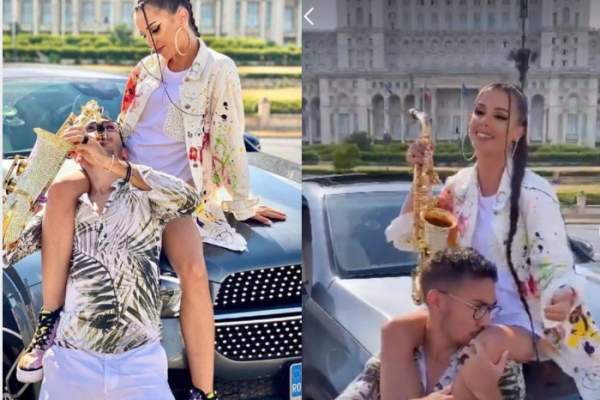 Armin Nicoară și Georgiana Lobonț s-au împăcat! Artistul, surprins în timp ce își sărută pe picior partenera de scenă / FOTO