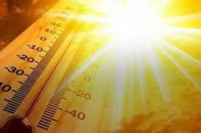 Un termometru și un soare orbitor