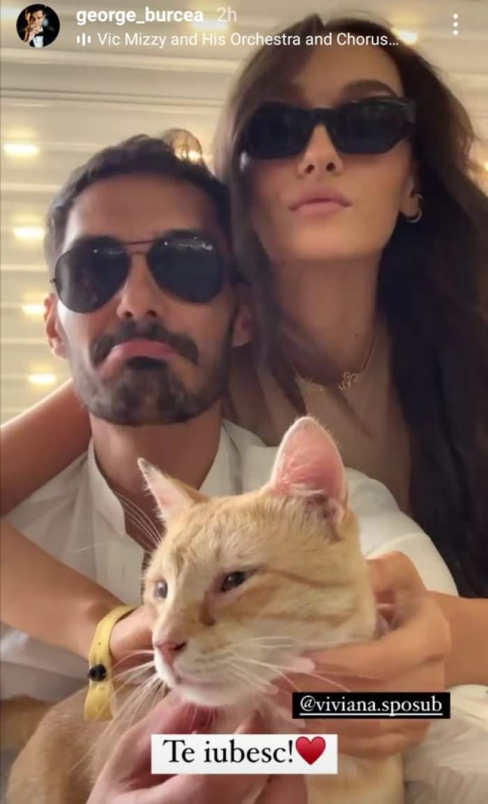 George Burcea, Viviana Sposub și pisica lor