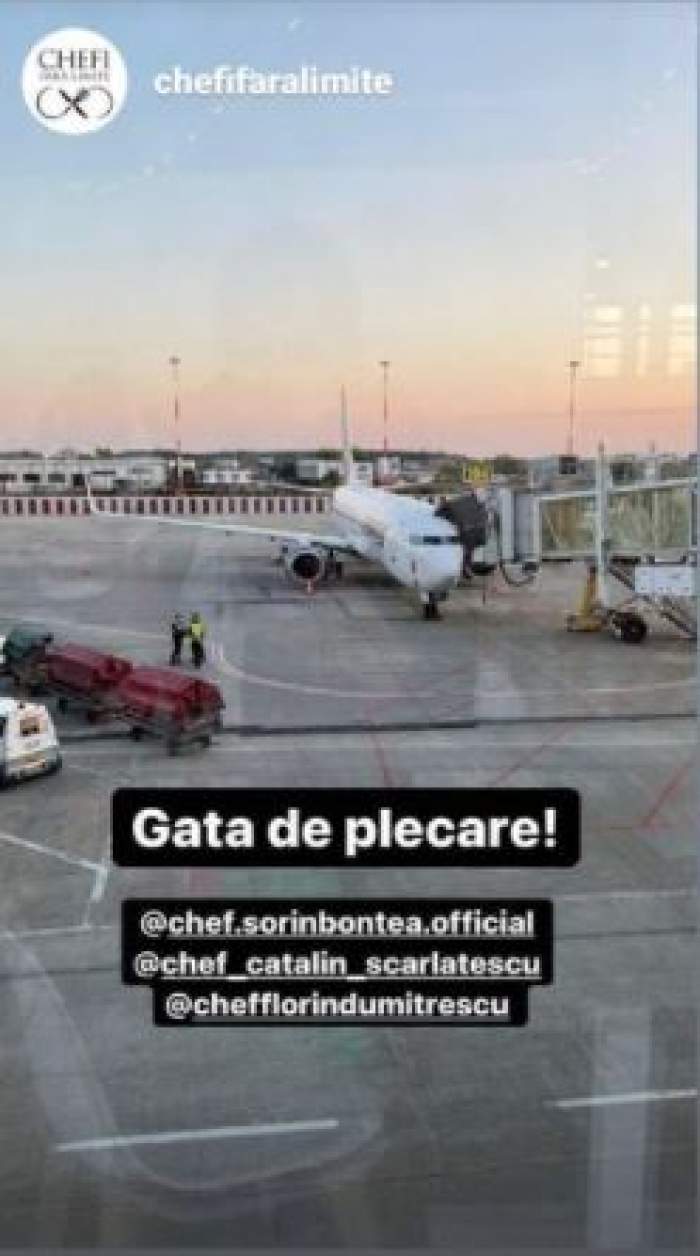 Cătălin Scărlătescu, Sorin Bontea și Florin Dumitrescu au plecat în aventura ”Chef fără limite”. Prin ce peripeții au trecut cei trei în aeroport / FOTO