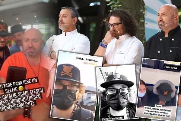 Cătălin Scărlătescu, Sorin Bontea și Florin Dumitrescu au plecat în aventura ”Chef fără limite”. Prin ce peripeții au trecut cei trei în aeroport / FOTO