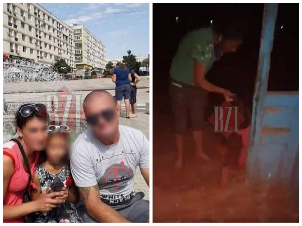Ororile au fost filmate și vizionate apoi într-un cerc de prieteni Colaj cu agresoarea și soțul ei, alături de o imagine în care femeia o trage de păr pe adolescentă