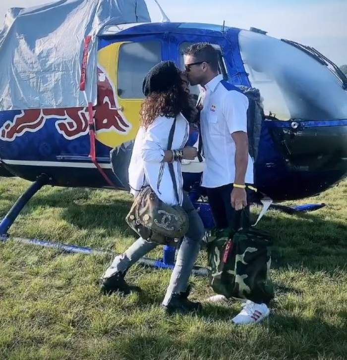 Mihaela Rădulescu, sărut romantic cu Felix Baumgartner. Cum își răsfață iubitul înainte de zbor / VIDEO