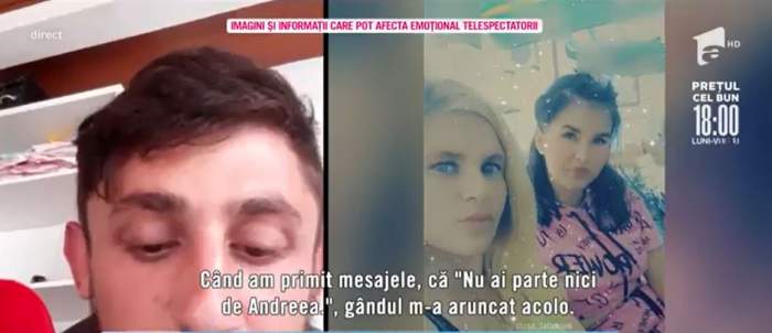 Acces Direct. Fostul iubit al Alinei face declarații șocante. Tânărul spune că Alina i-ar fi aruncat gemenii de la etajul 10: „Din gelozie”