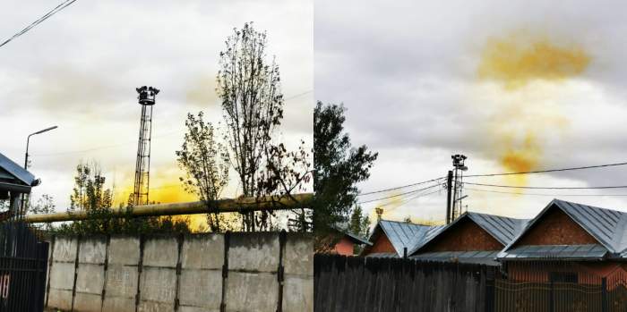 Un nor misterios, de culoare portocalie și cu miros de sulf, a acoperit Sudul Ploieștiului. Autoritățile nu au nicio explicație pentru această situație / FOTO