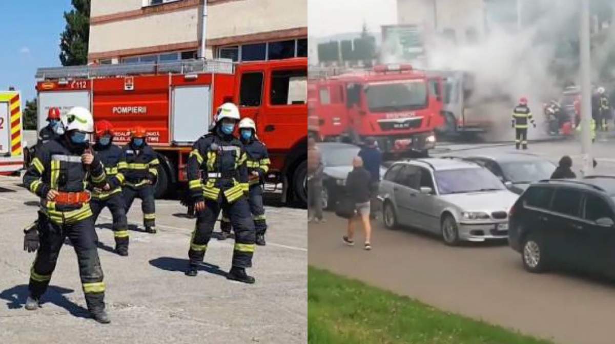 Momente de panică la Târgu Mureș! Un autobuz a luat foc în mers. ''Cumpărăm autobuze vechi...''/ VIDEO