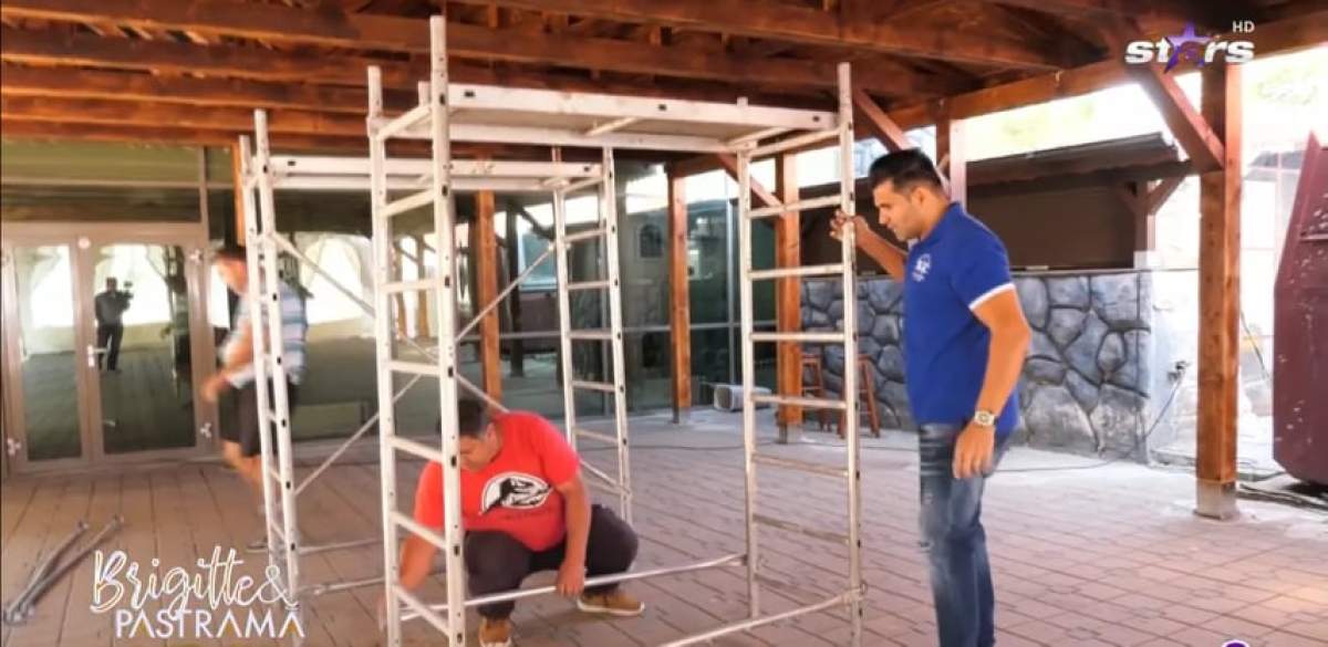 Florin Pastramă, șef de șantier. Ce indicații le-a dat vedeta angajaților / VIDEO