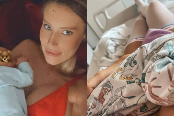 Gabriela Prisăcariu, imagine emoționantă cu bebelușul, după ce a devenit mămică! Cum s-a fotografiat acasă cu cel mic