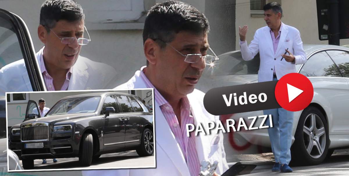 Lecție de șmecherie cu Sorin Crețeanu! Celebrul milionar a blocat strada cu Rolls-ul ca să își învețe șoferul să parcheze / PAPARAZZI