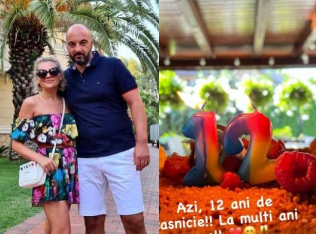 Mirela Vaida și soțul ei, Alexandru, au împlinit 12 ani de căsătorie. Cum au petrecut cei doi: ”La mulți ani nouă” / FOTO